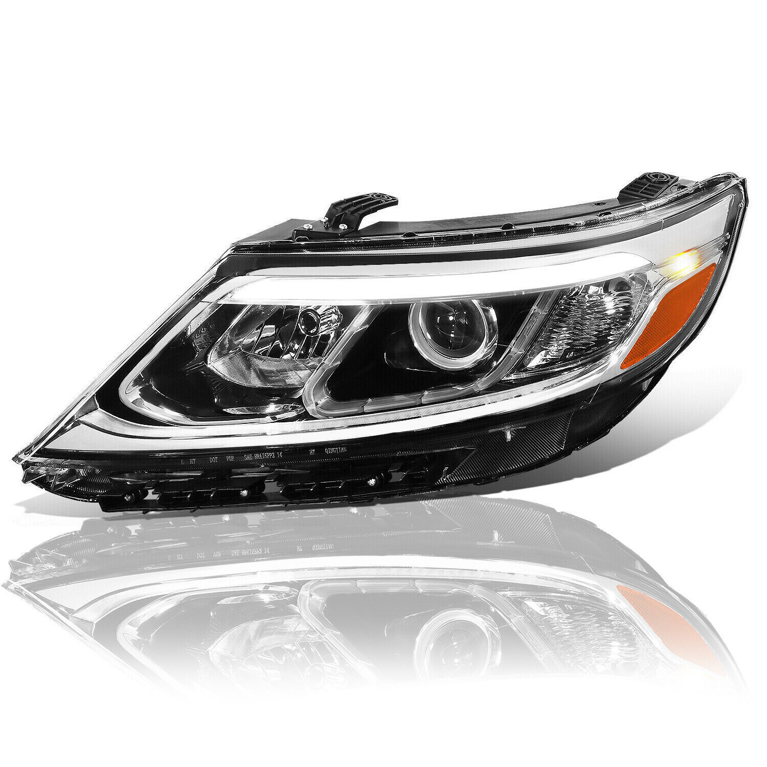 Left Driver Side For 2014 2015 Kia Sorento Halogen w/ LED DRL Headlight Assembly