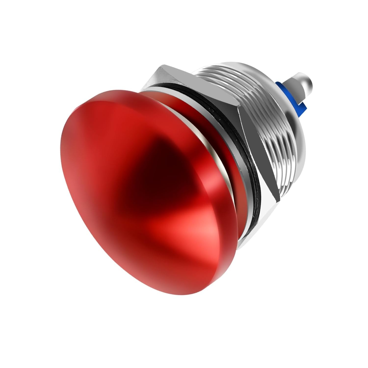 Momentary Push Button Switch Red Mushroom Head IP65 Waterproof 12V 24V 110V 250V