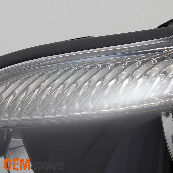 Fits 05-07 Scion TC Black Bezel Headlights HeadLamps Replacement LH+RH 2005-2007