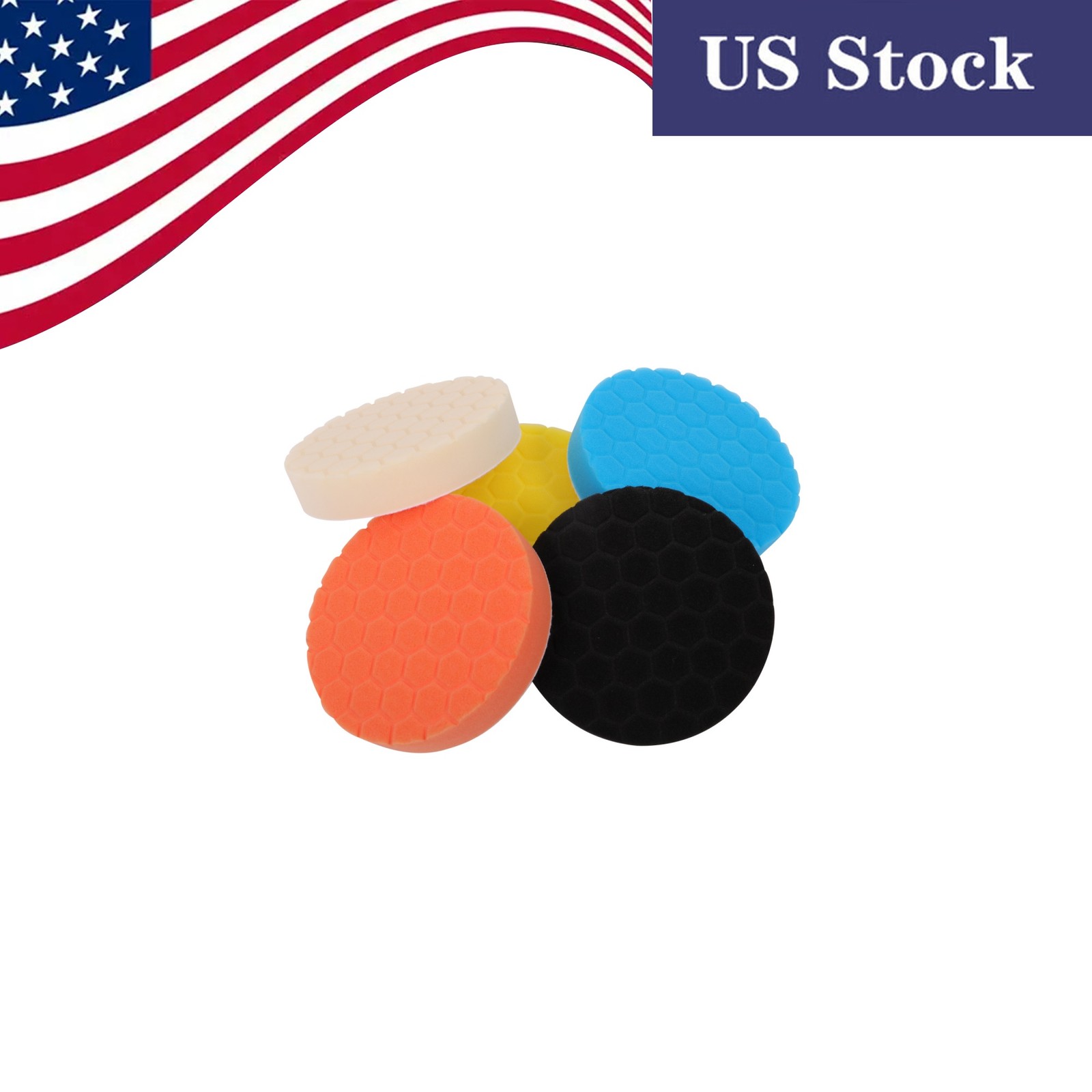 5pcs 6-Inch Car Polishing Pads for Drill Buffing Application