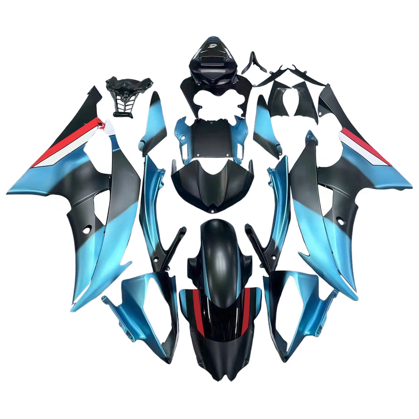 Injection Fairing Kit Bodywork Plastic ABS For Yamaha YZF 600 R6 2008-2016 #210