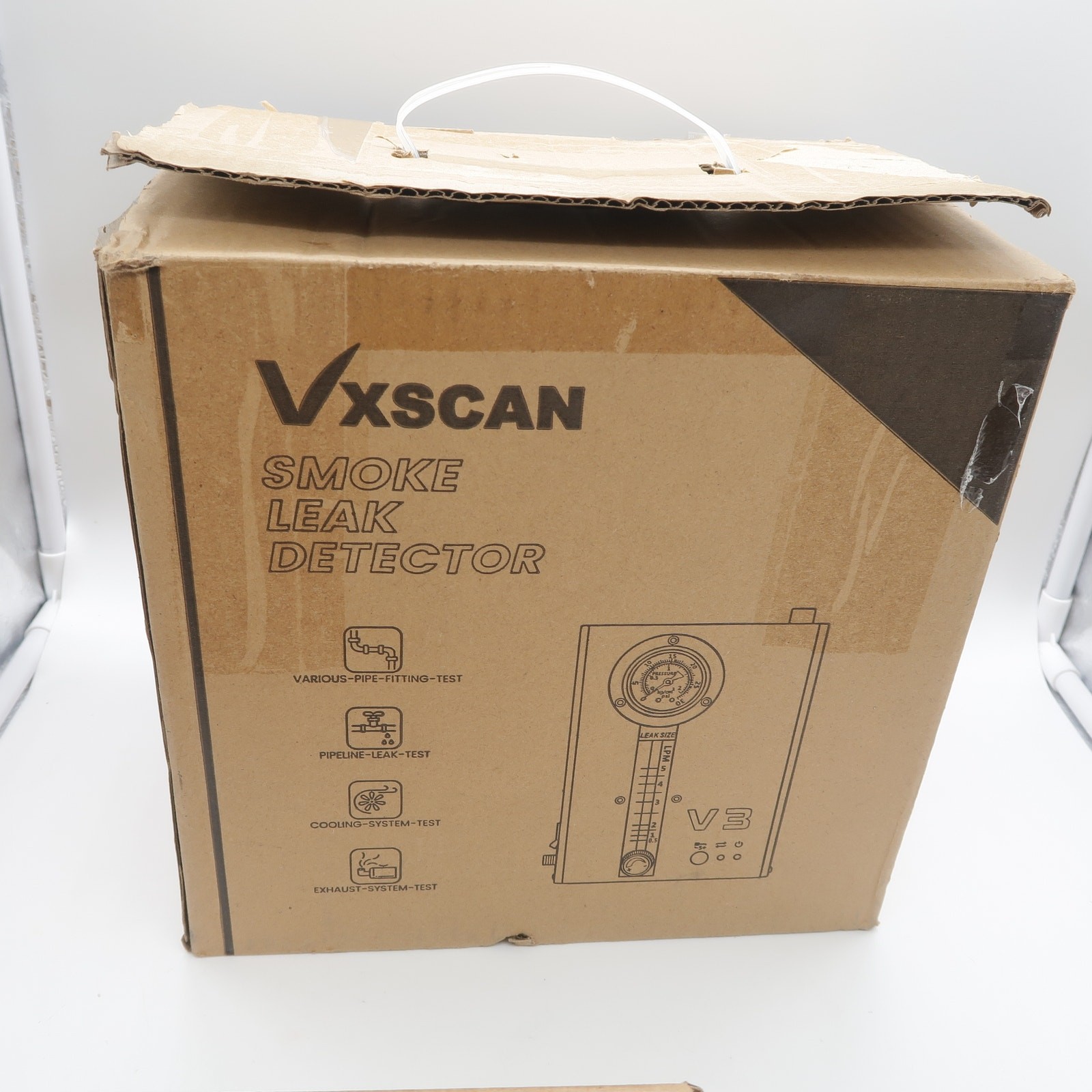 VXSCAN V3 Automotive EVAP Smoke Machine Vacuum Leak Detector Tester Fuel Pipe