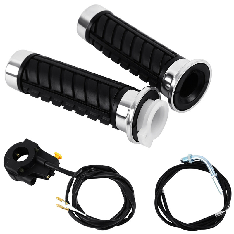 Handle Bar Throttle Cable Grip W/ Kill Switch for 49cc to 80cc Motorized Bicycle