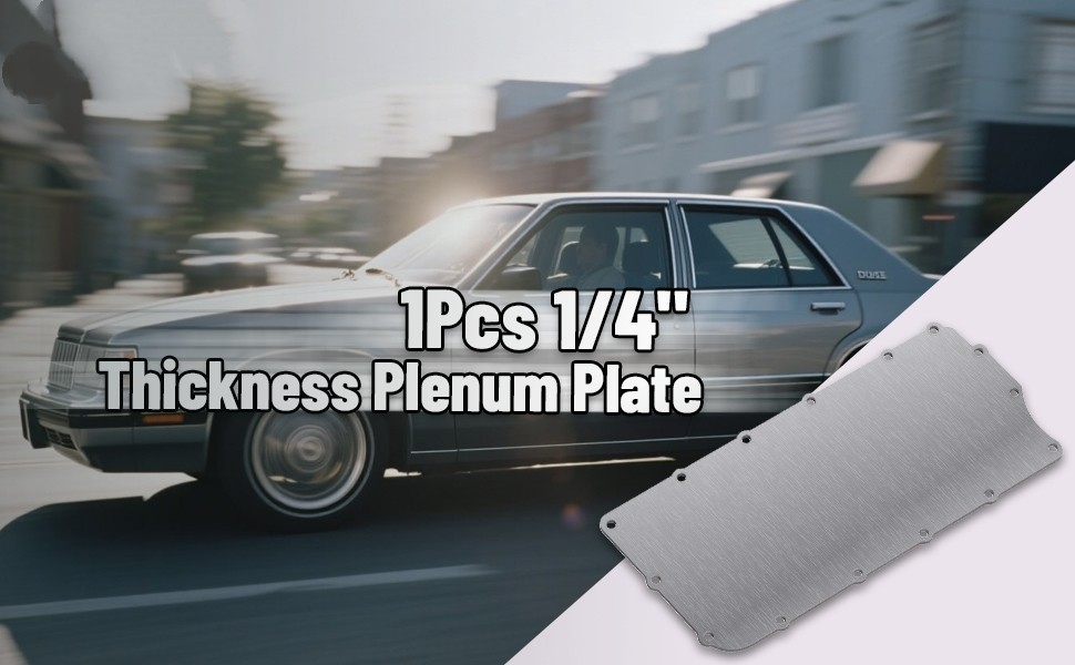 1/4″ Thickness Plenum Plate 1PCS For Dodge 360 Magnum 5.2/5.9L 1992-2003 Engine