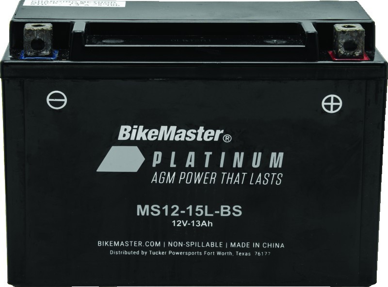 BikeMaster Battery AGM MS12-15L-BS 12V 175x87x130mm 180 CCA 780717