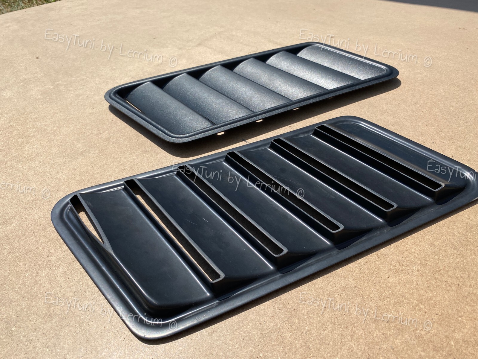 BMW E36 REAL vented louvers OPEN Vent hood ABS plastic set of 2 Gills
