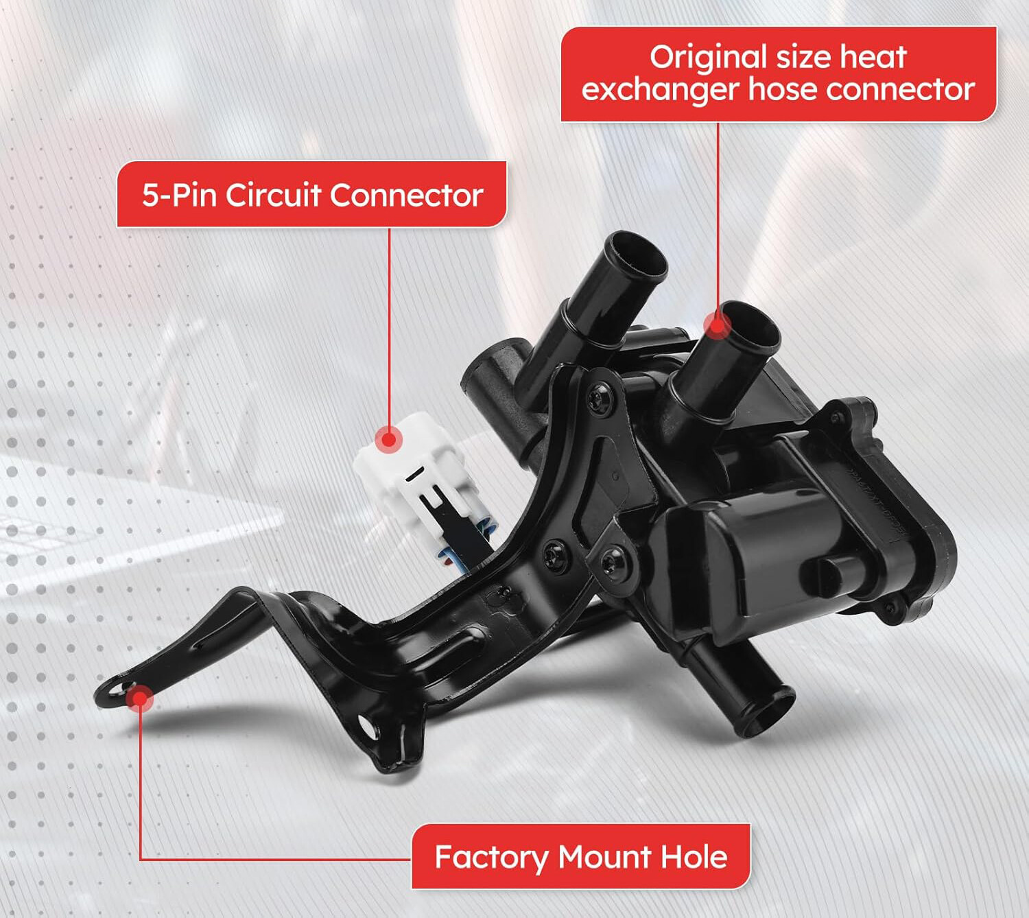 Heater Coolant Control Valve for 2004-2009 Toyota Prius 1.5L L4 16670-21010 New