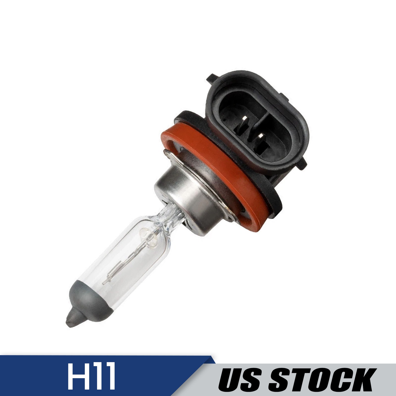 H11 Halogen Headlight Light Bulbs 2Pcs 55W 12V Auto Low-Beam Driving Light 6500K