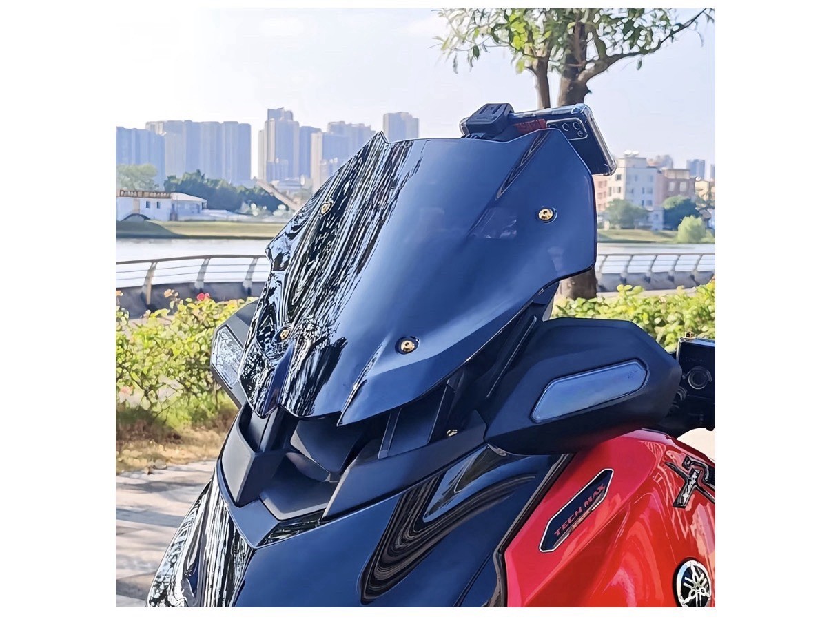 Puig Sport Screen Windshield Gloss Black Yamaha XMAX 125 / 300 Tech MAX 25 – 26