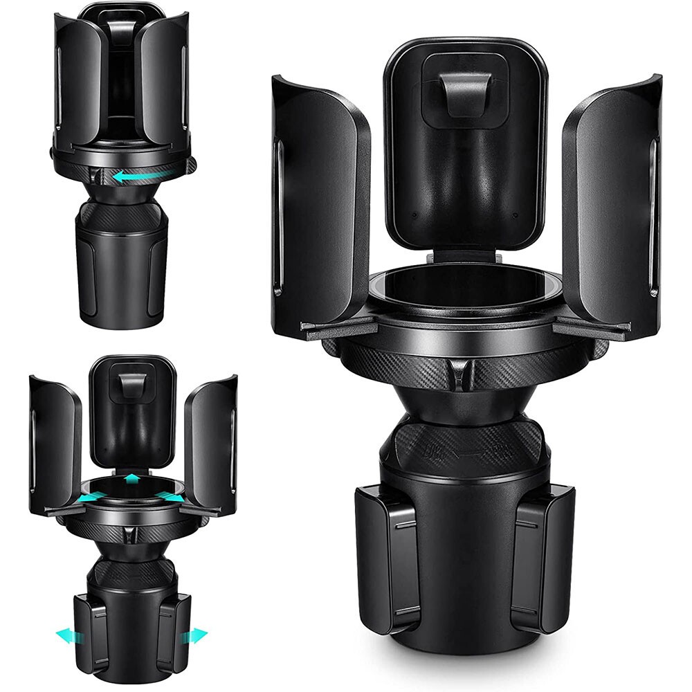 Adjustable Cup Holder Expander Fits Car Truck SUV Large Bottles Mugs 2.95-5.5in