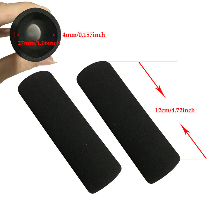 1 Pair Motorcycle Wrap Around Hand Grip Covers Anti Vibration Comfort Soft Touch