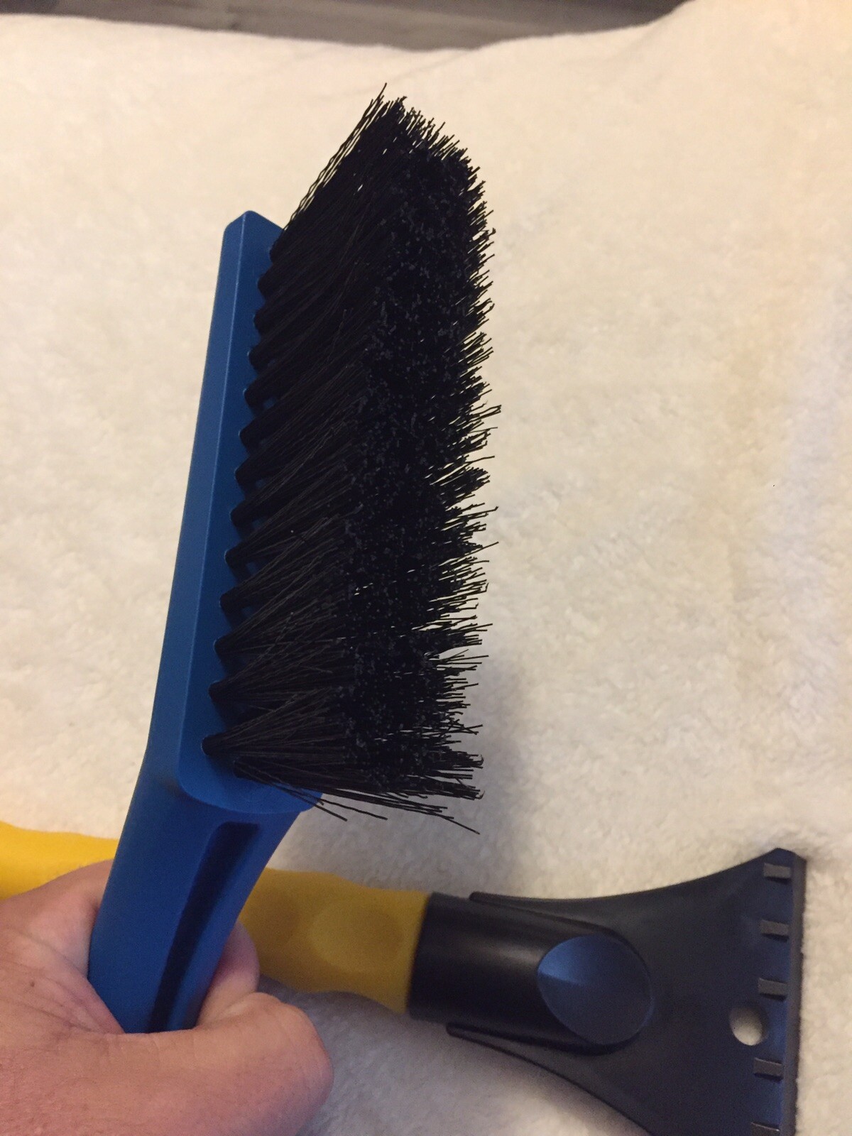 Snow Brush Ice Scraper 2 Pack One Blue One Yellow New