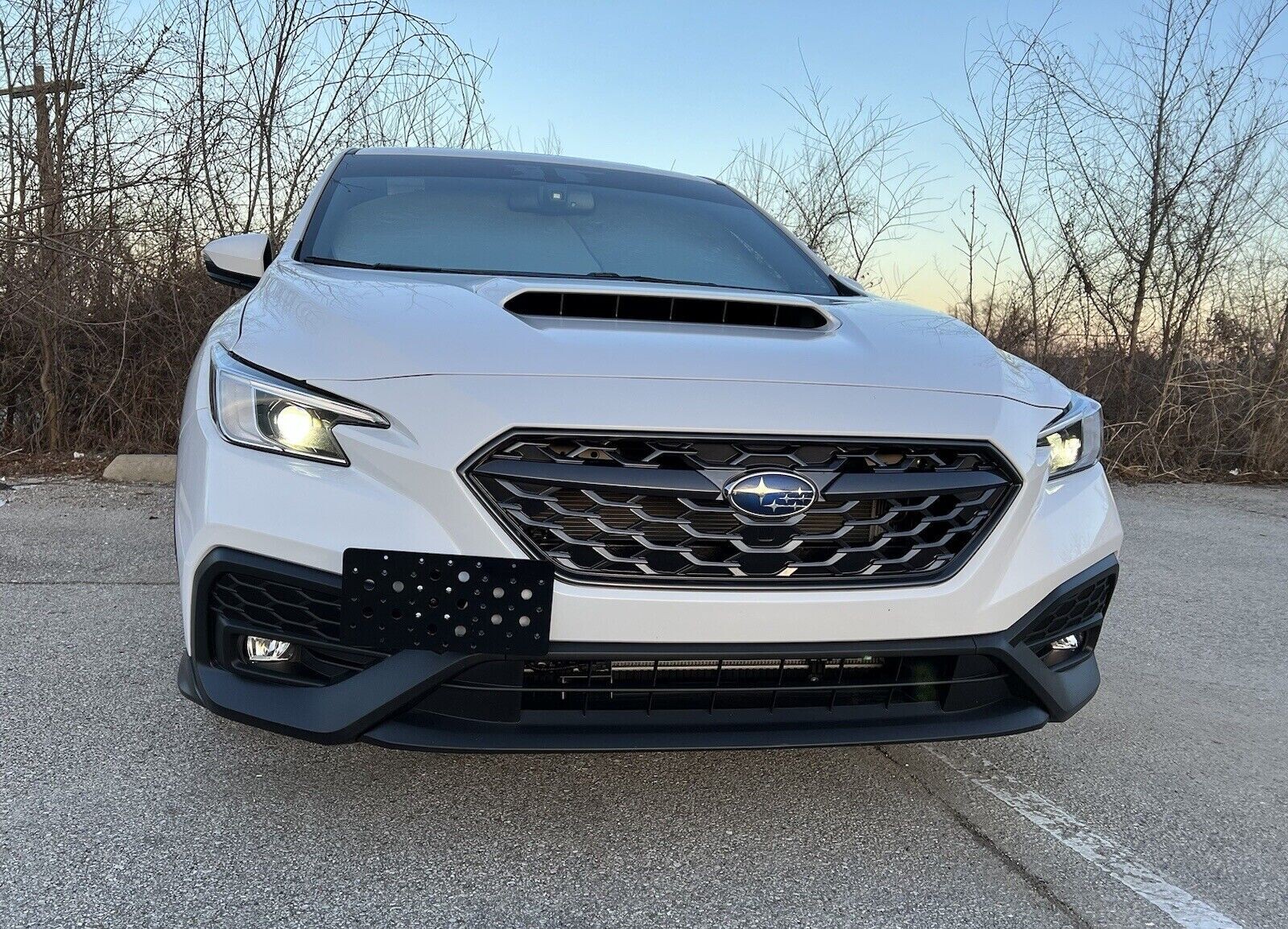 Bumper Tow Hook License Plate Mount Bracket For Subaru WRX & WRX STi 2022-2024