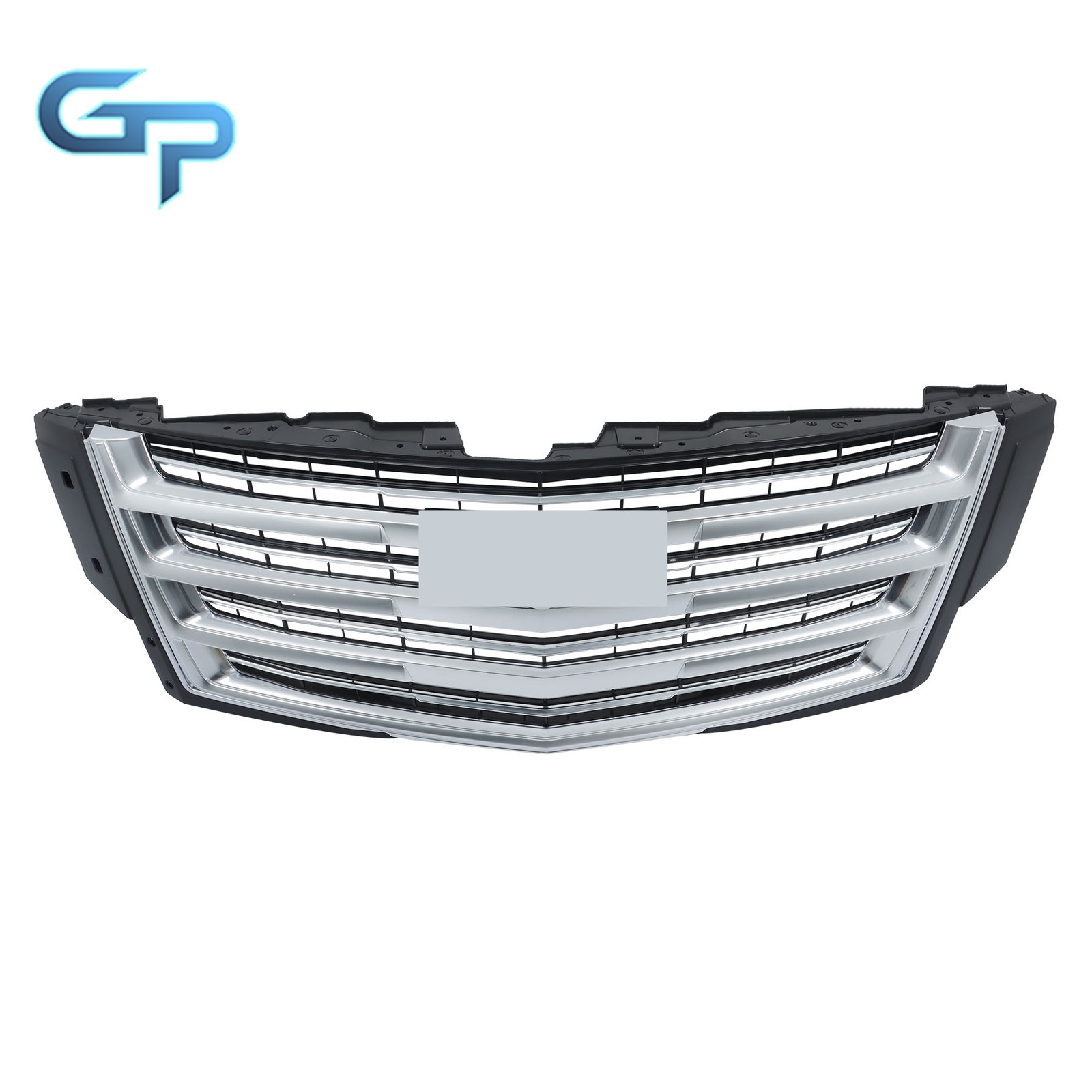 Front Bumper Grille Without Camera Hole For Cadillac Escalade 15-20 Silvery Grey