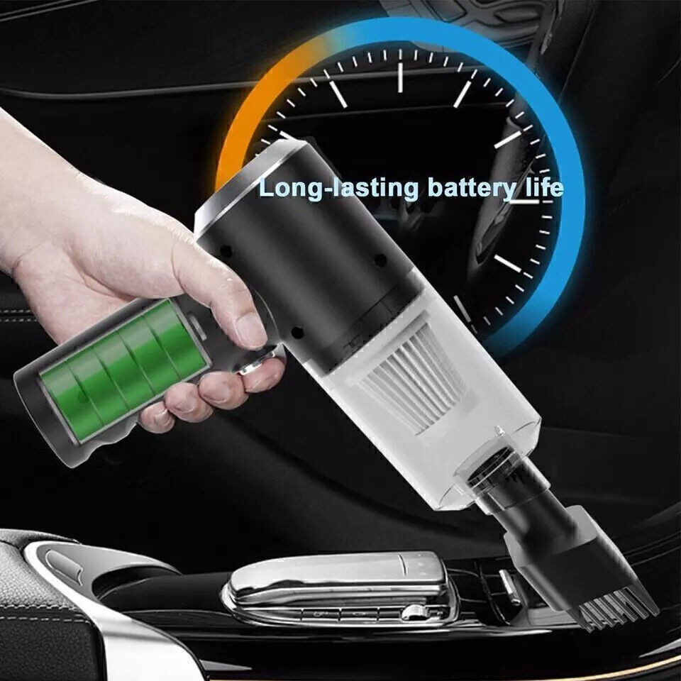 120W Cordless Handheld Rechargeable Vacuum Cleaner Home Auto Wet&Dry Duster