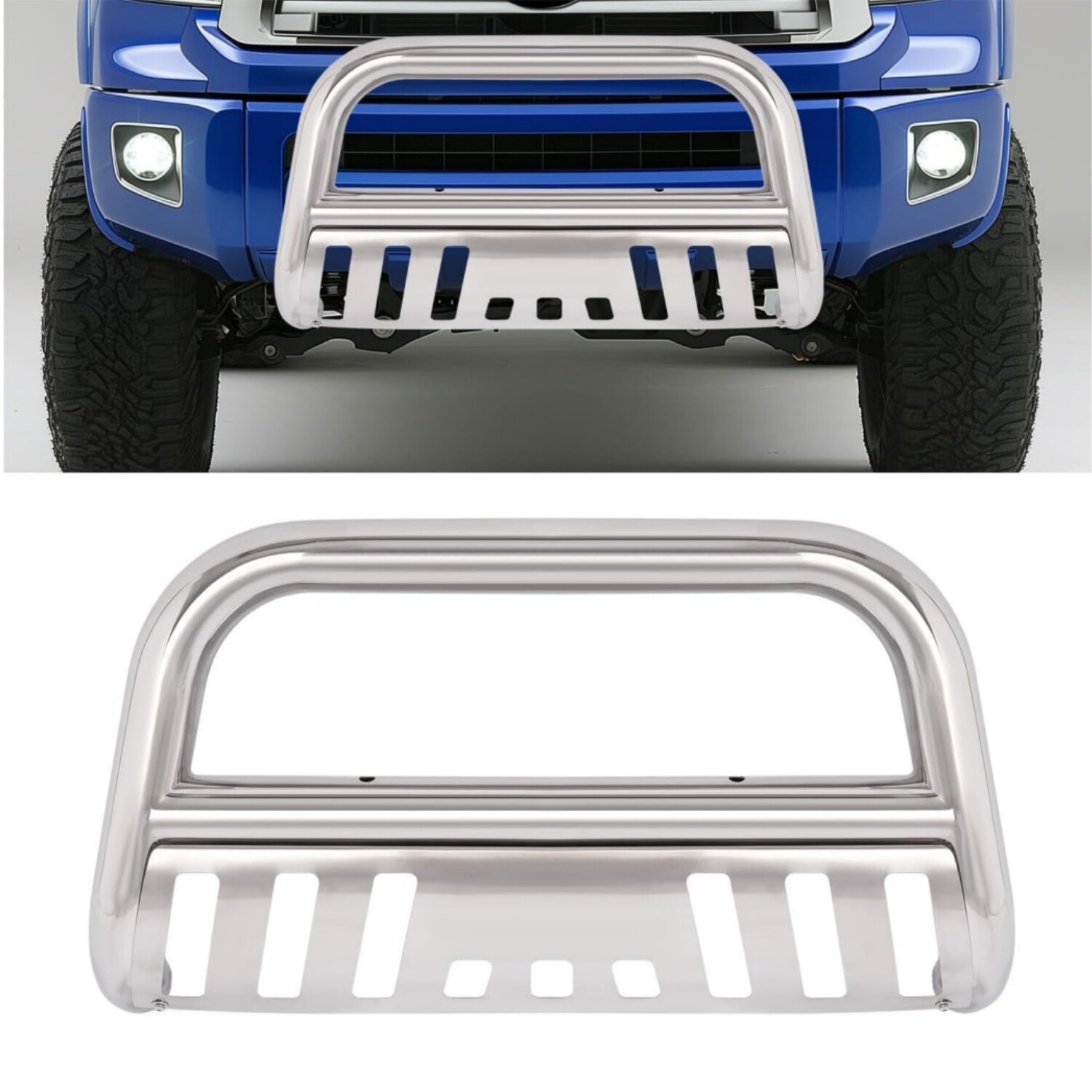 3″ Bull Bar Push Bumper Grille Guard for 2007-2021 2022 Toyota Tundra Sequoia