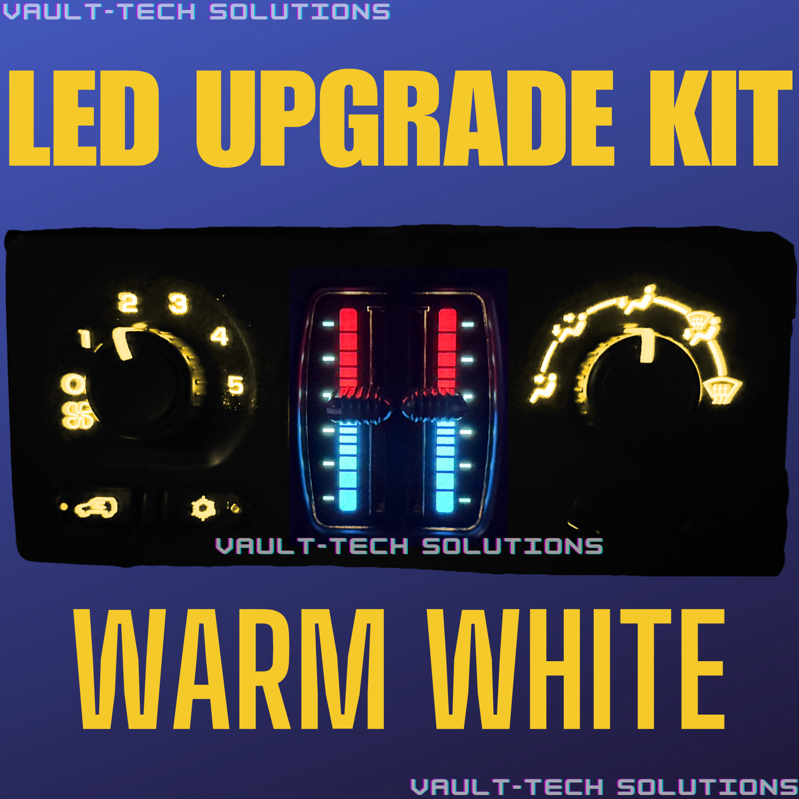 Warm White Led Climate Control Upgrade Kit Silverado Sierra Suburban Tahoe 03-06