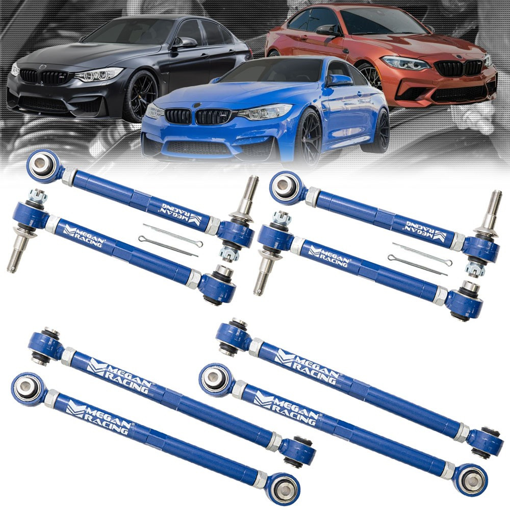Megan 8PCs Rear Upper&Lower Toe/Trailing/Camber Arm Kit For M2 M3 M4 F87/F80/F82
