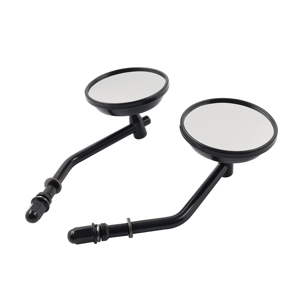 Motorcycle Round Retro Rearview Side Mirrors For Harley Davidson Sporster 8mm