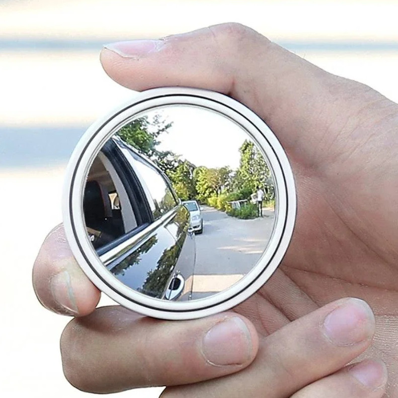 2pcs 360° Blind Spot Mirror Round Wide Angle Rearview Car Safety Accessory