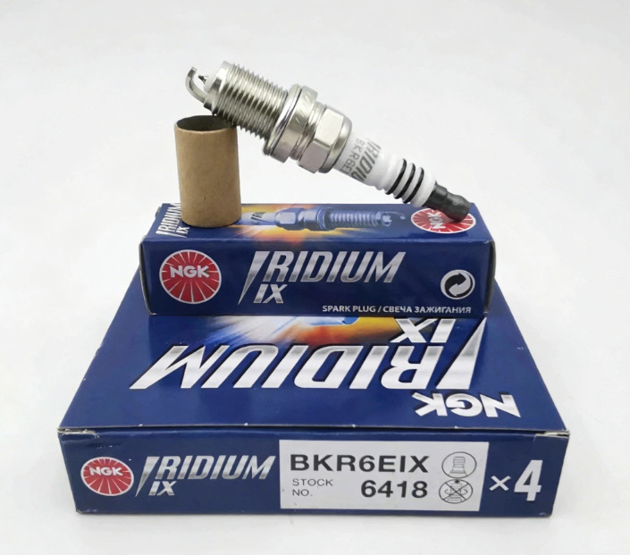 Set of 4 Genuine NGK 6418 Iridium IX Spark Plugs BKR6EIX Fast delivery