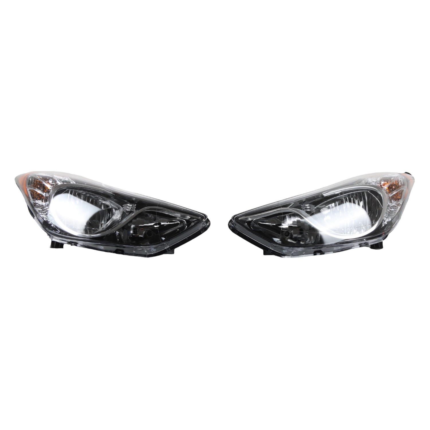 1 Pair Headlights Headlamp For 2011-2013 Hyundai Elantra HY2503161, HY2502161