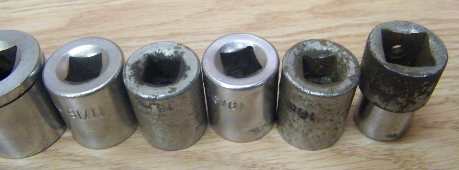 Mixed Lot of Ten Unbranded/Generic 12 Point 1/2″ Drive Sockets Only **READ**
