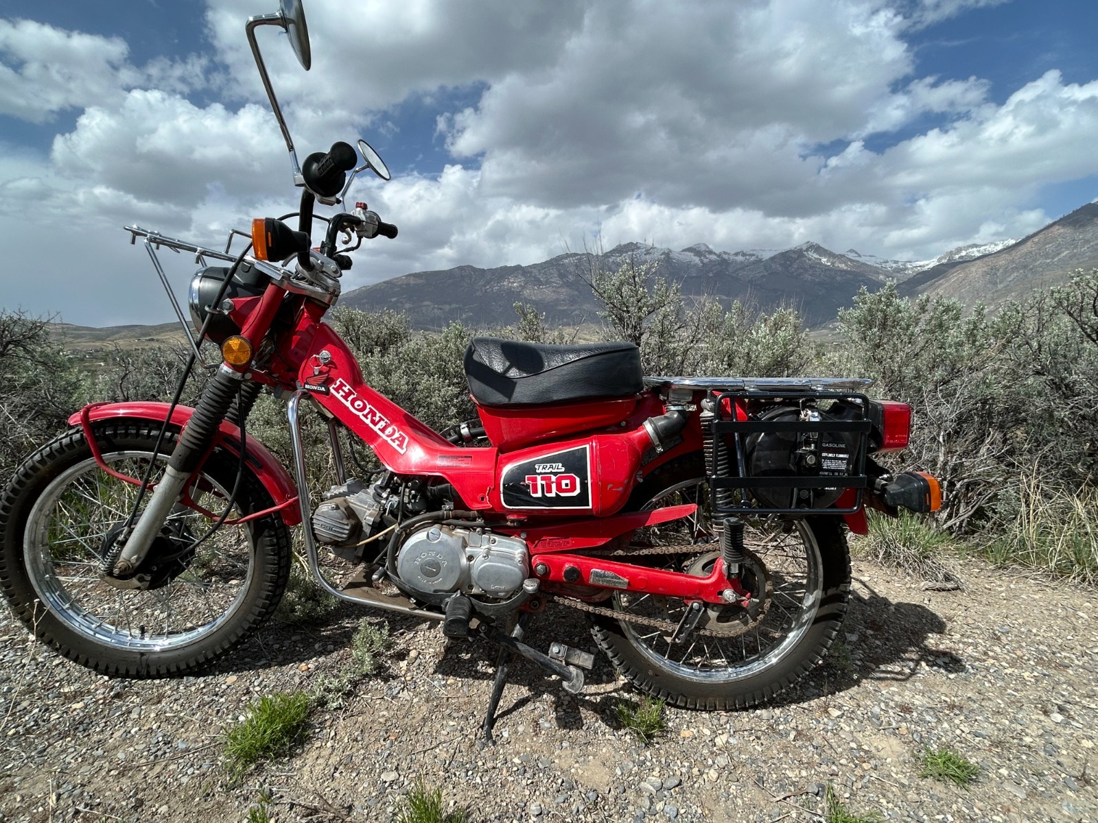 USA Made Saddlebag Racks for Honda CT90 CT110 Trail Bike – Easy, No Mod Install