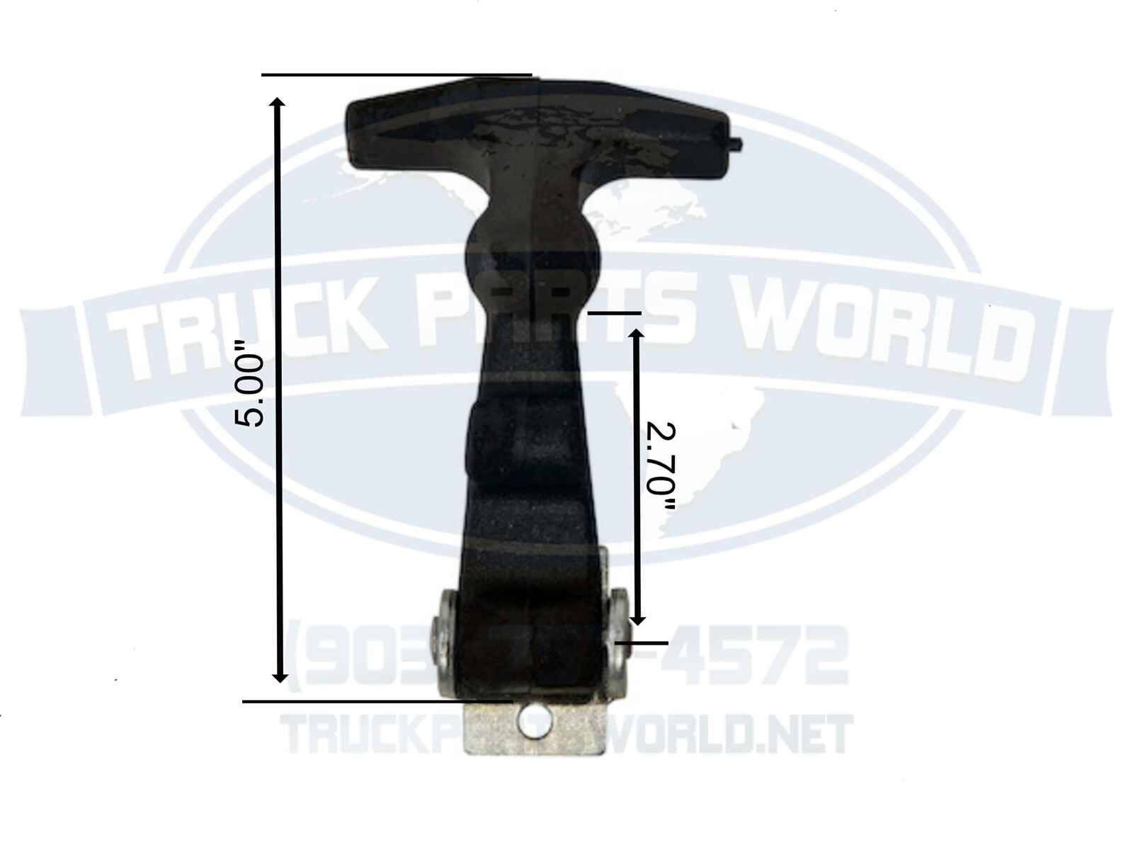 (2) Buyer Products Rubber Hood Latch Bungee Latch Battery Latch W/ Bracket&Pin