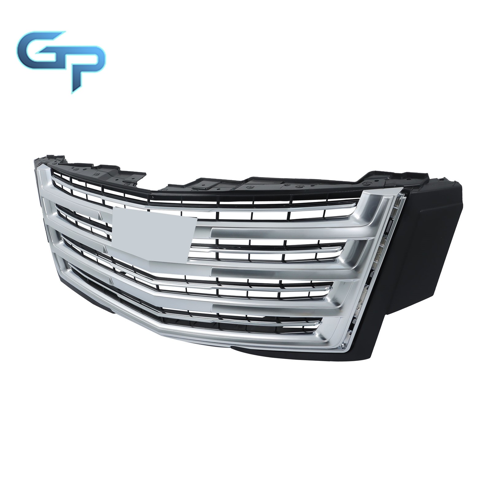 Front Bumper Grille Without Camera Hole For Cadillac Escalade 15-20 Silvery Grey