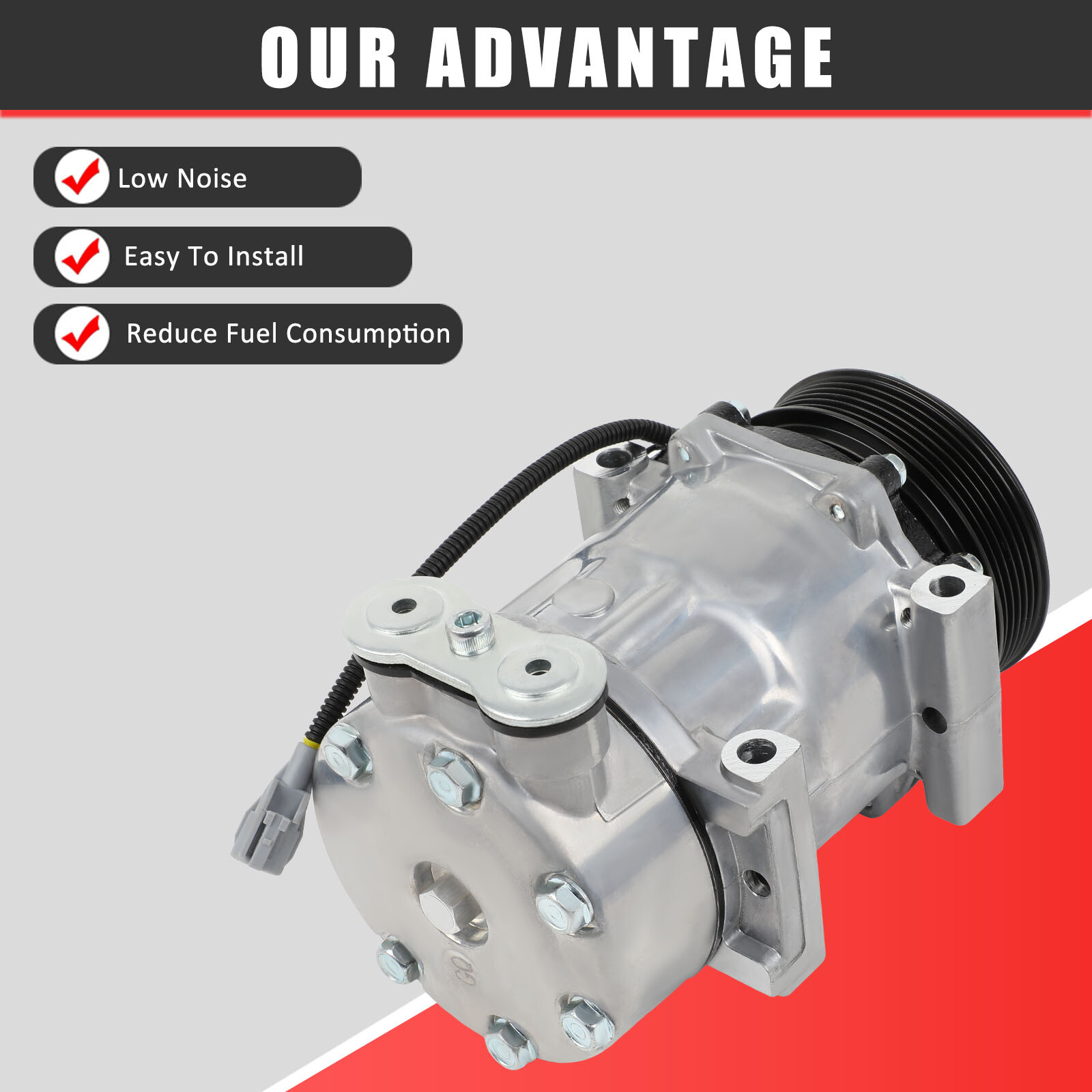 A/C Compressor For Jeep 97-00 01 Cherokee 2.5L 4.0L 97-98 Wrangler 2.5L 4.0L