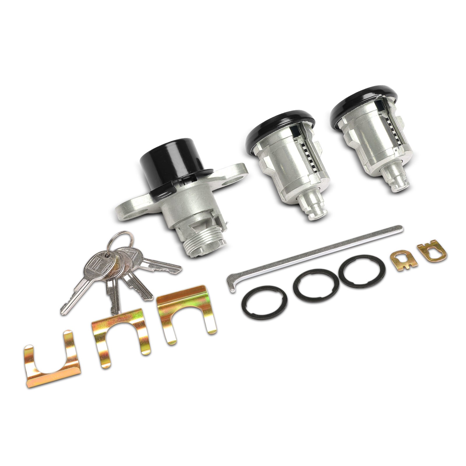 3Pcs Front Left & Right Doors & Hatch Lock Cylinder Set for Chevy Camaro 93-02