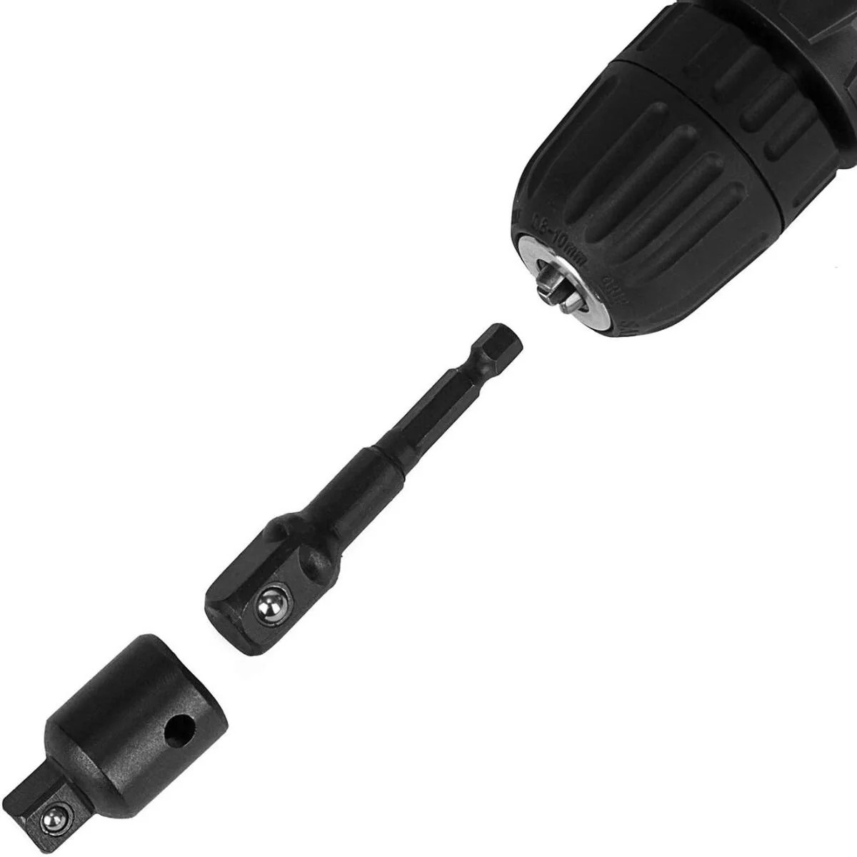 12Pcs Socket Adapter Bit Set, for Home Workshop (Black)