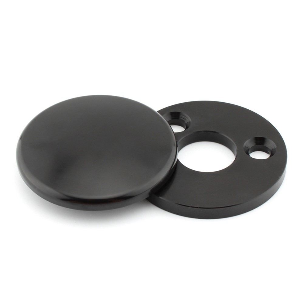 Motorcycle Fork Lock Cover Aluminum Alloy For Harley Road King 1994+ Black
