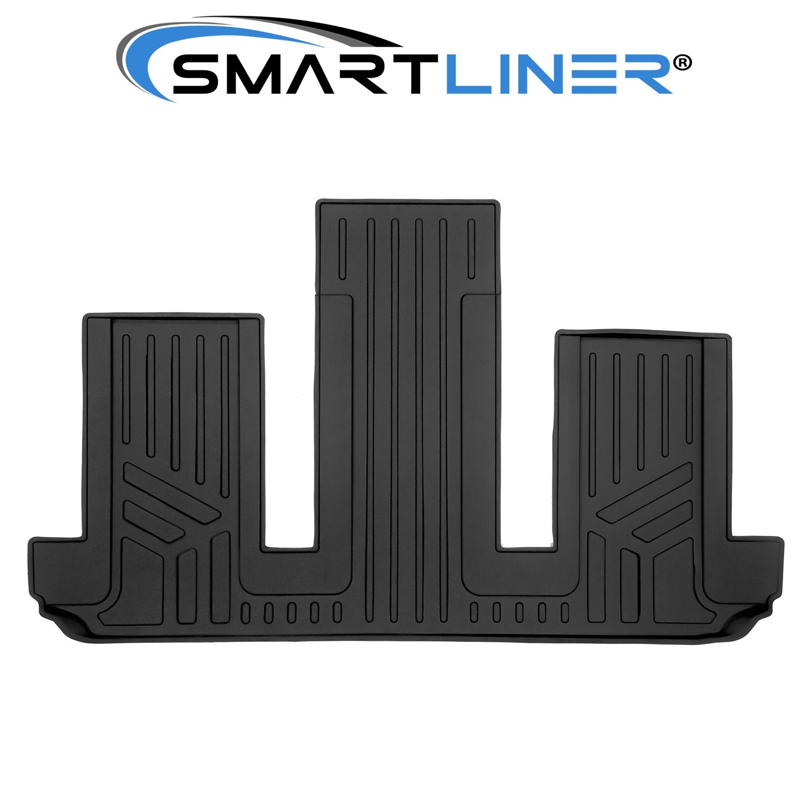 SMARTLINER Custom Fit Floor Mats 3rd Row Liner Black for 2018-2023 Lexus RX L
