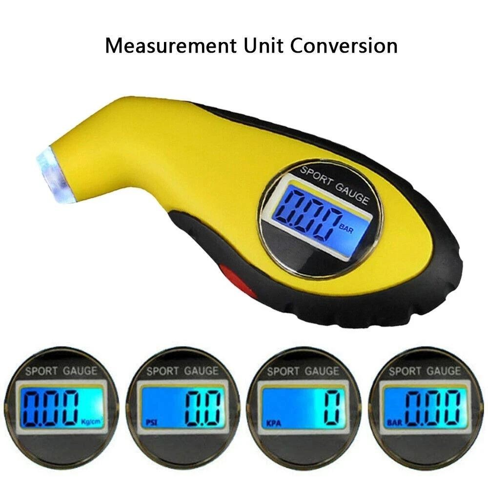 2026 Car Motorcycle Tyre Gauge Tire Air Pressure Guage LCD Digital Meter Tester