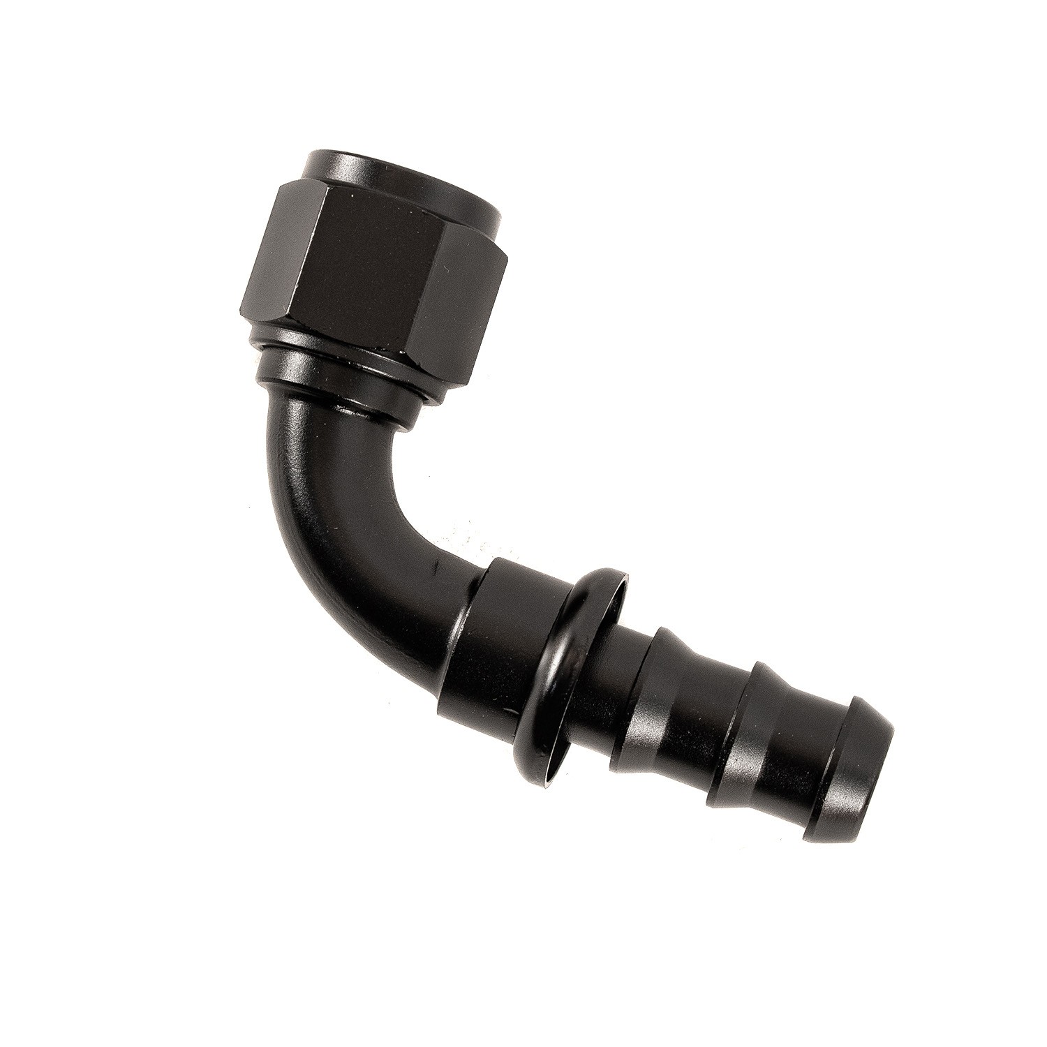 1500PSI Aluminum Alloy 10AN 7/8-14 UNF 90 Degree Push Lock Hose Fitting End