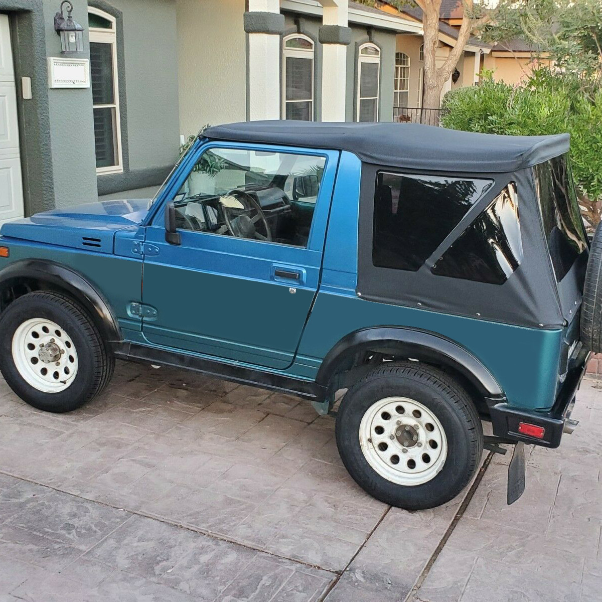 KOJEM For 86-94 Suzuki Samurai Replacement Soft Top w/ Removable Tinted Windows