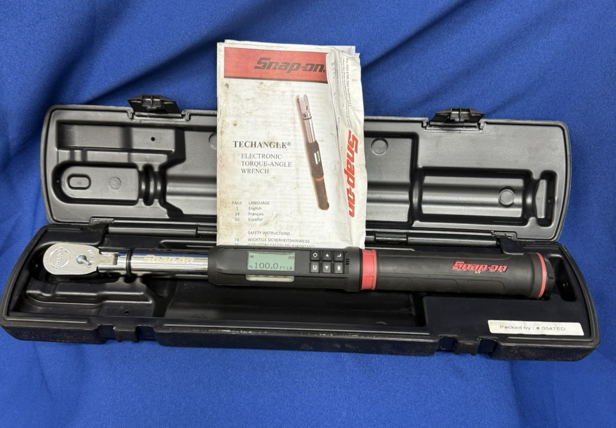 SNAP-ON ATECH2FR100B 3/8″ FLEX HEAD TECHANGLE 5-100FT.LB TORQUE WRENCH