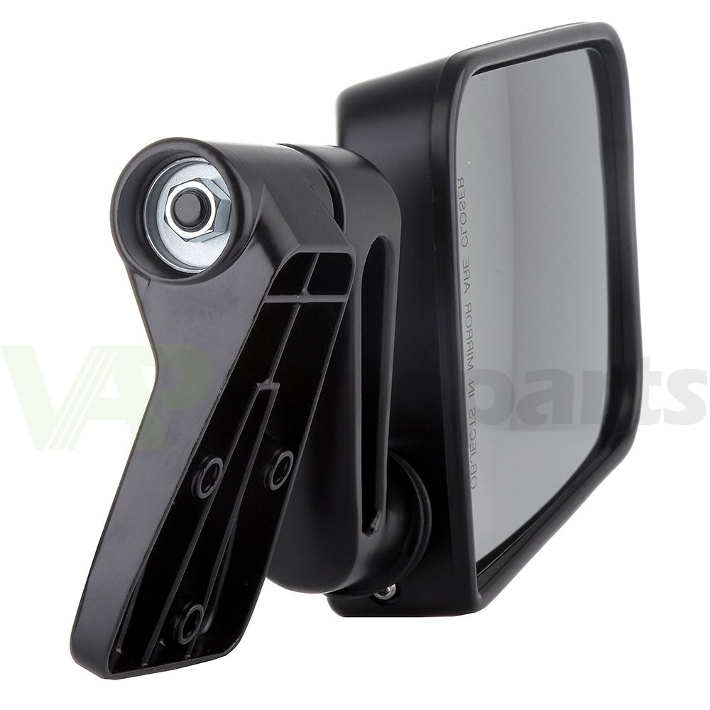 Mirror For 1987-2002 Jeep Wrangler Black Manual Fold Driver View Door Left Side