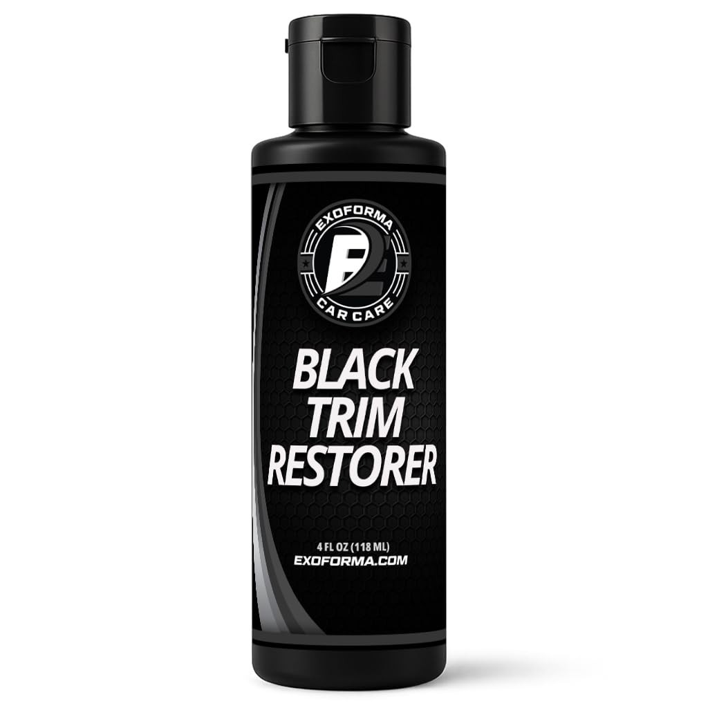 ExoForma Black Trim Restorer – Lasts 6+ Months, Dye Infused 8 Oz,