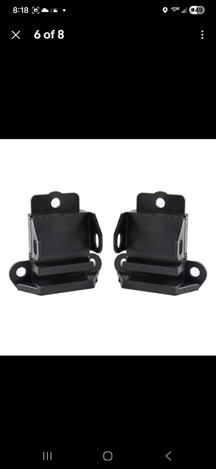 2pcs Engine Motor Mount Kit For 1957-1973 Chevy 230 235 283 307 327 350 Engine