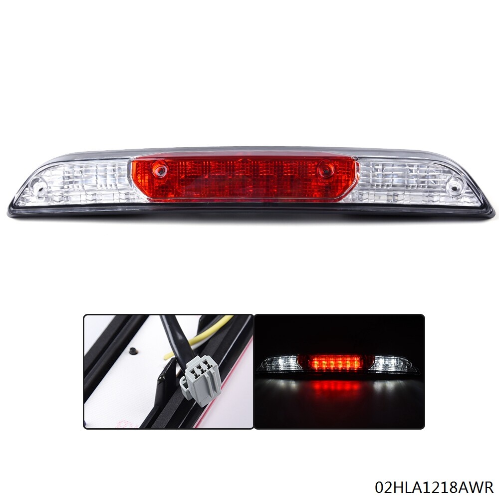 LED 3RD Brake Light Cargo Lamp Fit For 2015-2019 FORD F-150 Clear&Red Lens Rear