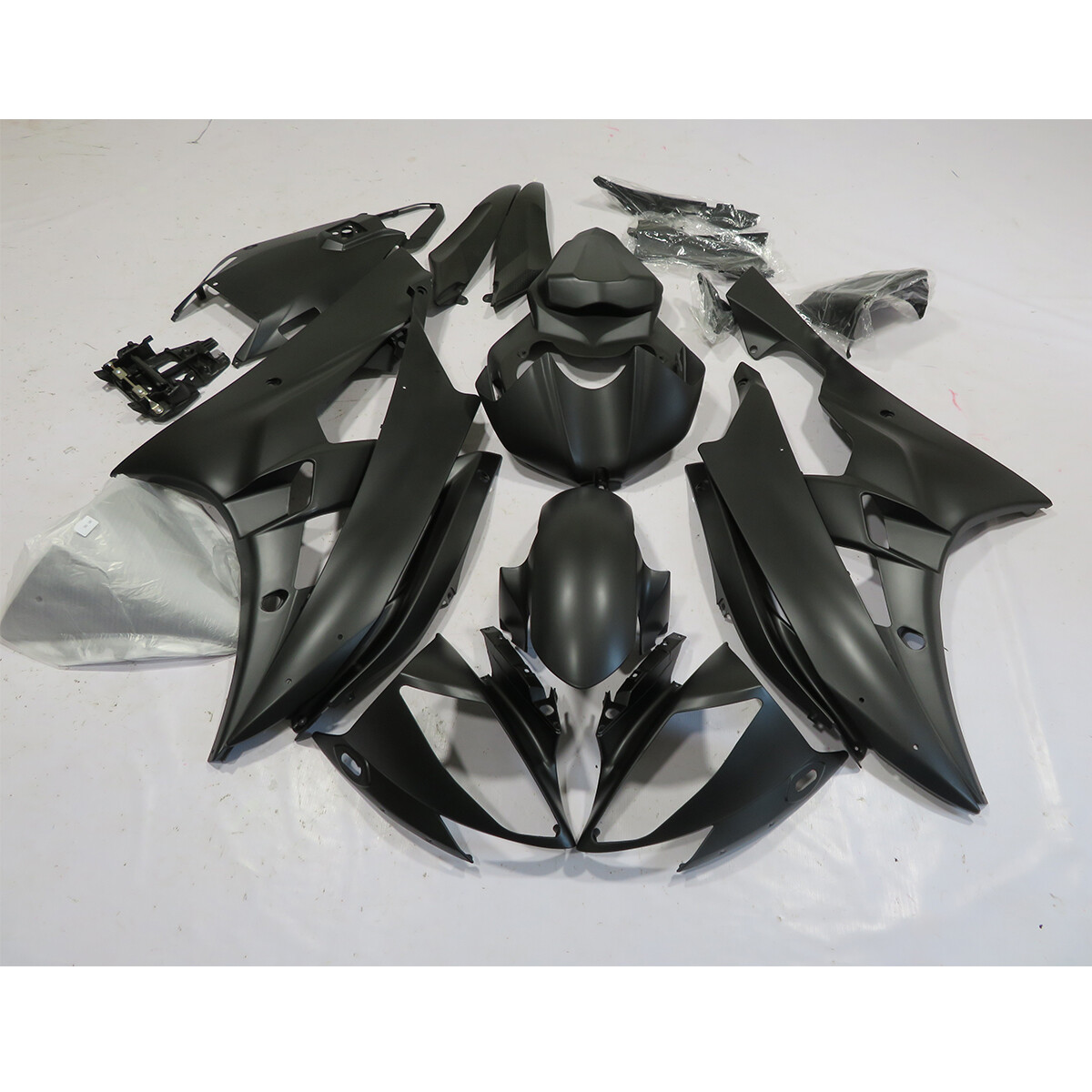 Injection Matte Black Plastic Fairings Kit For Yamaha 2006 2007 YZF R6 Bodywork