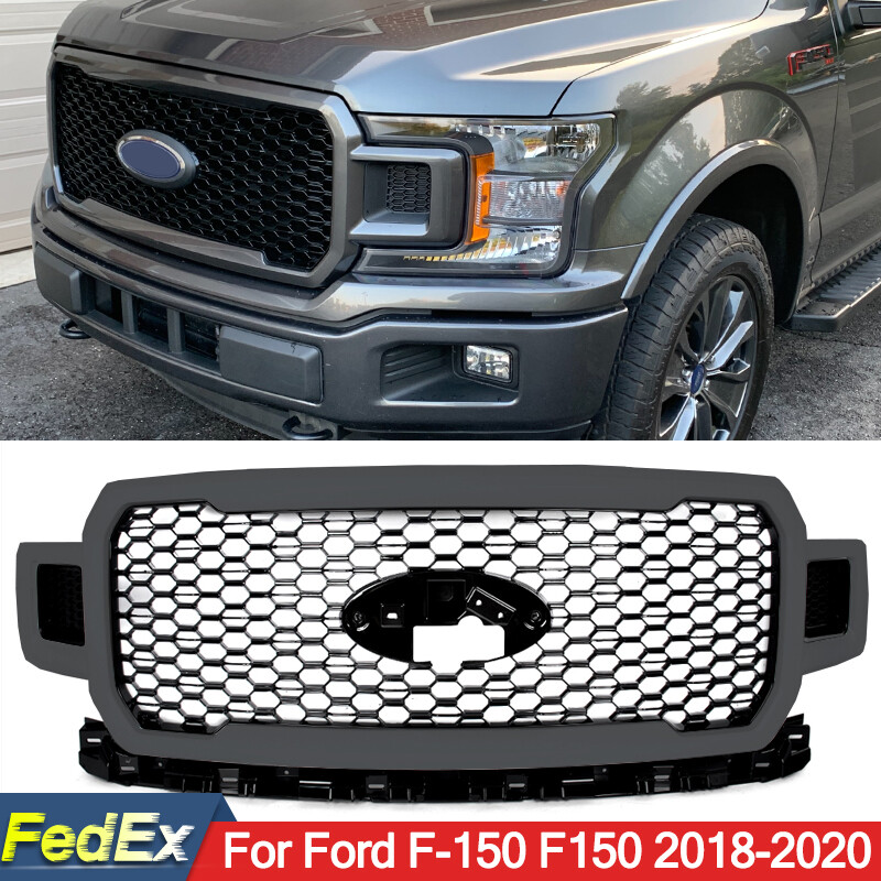 Front Radiator Grille Assembly J7 Magnetic Metallic For Ford F-150 F150 2018-20