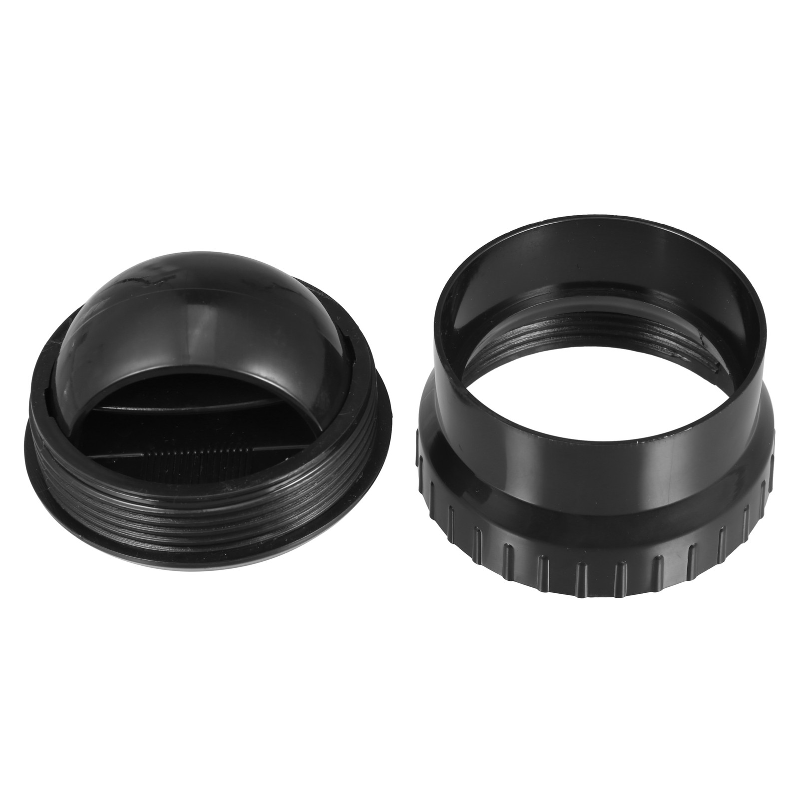 60mm Round AC Air Outlet Vent Louvered Dashboard Knob for RV Boat Yacht Black