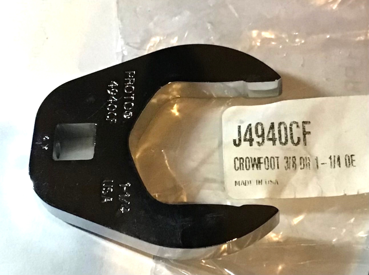 New Proto Crowfoot Open End Wrench 1-1/4″ 4940CF 3/8″ Drive USA