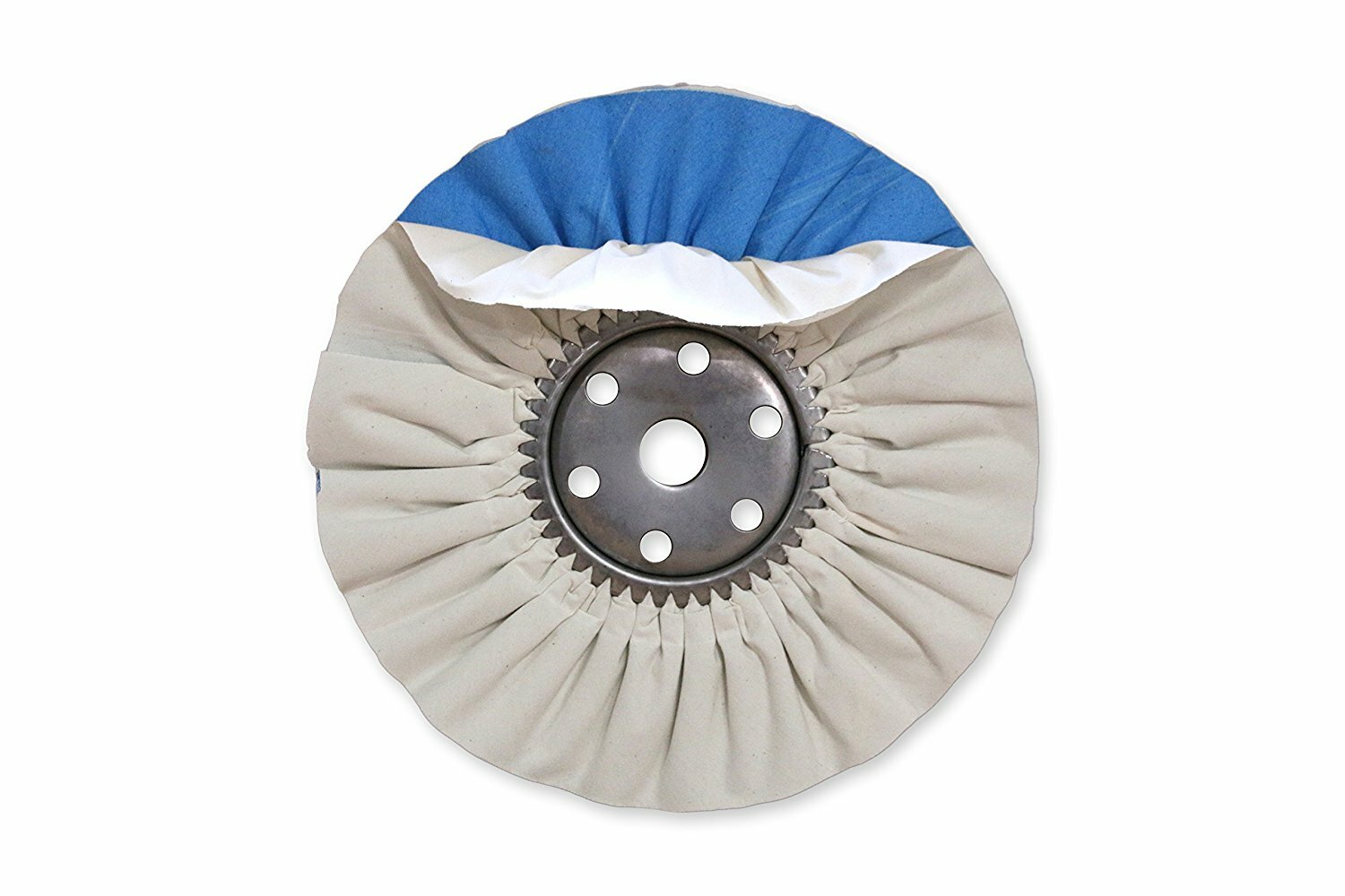 Zephyr AWW-58-8-SS White/Blue Super Shine 8″ Buffing Wheel