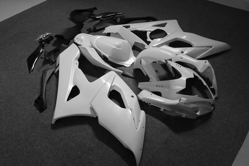Unpainted White ABS Injection Fairing Kit For Suzuki GSXR1000 K5 2005-2006 05 06