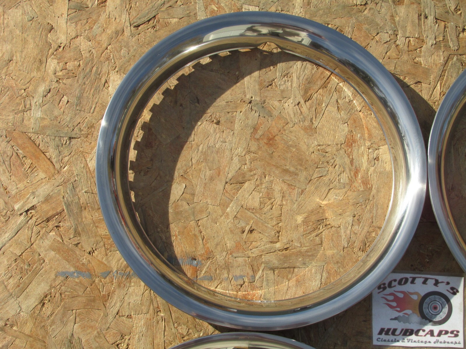 17″ Standard Chrome Plated Stainless Steel Trim Rings, Beauty Rings -4- 4703
